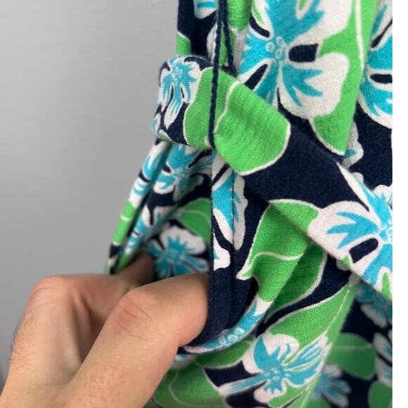 T by Talbots Womens 3X Plus Floral Dress UPF 50+‎ Coastal Resort Travel Stretch - Picture 5 of 10